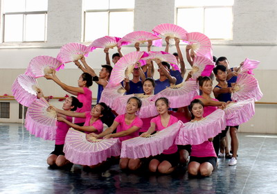 参赛队员演练中